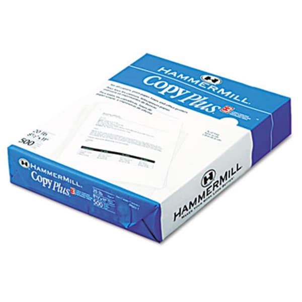 Hammermill Copy Plus 3-Hole Multipurpose Paper 92 Bright 20lb Letter White 500 Sheets HA32503 - main